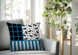 Froza Abstract Reversible Indoor/Outdoor Square Pillow