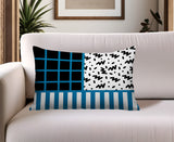 Froza Abstract Reversible Indoor/Outdoor Rectangle Pillow