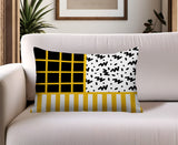 Froza Abstract Reversible Indoor/Outdoor Rectangle Pillow