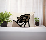 Fummy Floral Reversible Indoor/Outdoor Rectangular Pillow