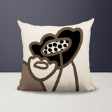 Fummy Abstract Square Indoor/Outdoor Throw Pillow