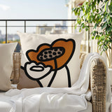 Fummy Abstract Square Indoor/Outdoor Throw Pillow