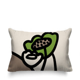 Fummy Floral Reversible Indoor/Outdoor Rectangular Pillow