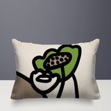 Fummy Floral Reversible Indoor/Outdoor Rectangular Pillow