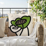 Fummy Abstract Square Indoor/Outdoor Throw Pillow