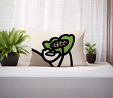 Fummy Floral Reversible Indoor/Outdoor Rectangular Pillow