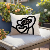 Fummy Floral Reversible Indoor/Outdoor Rectangular Pillow