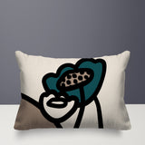 Fummy Floral Reversible Indoor/Outdoor Rectangular Pillow