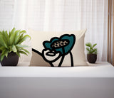 Fummy Floral Reversible Indoor/Outdoor Rectangular Pillow