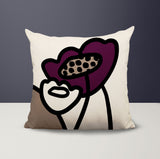 Fummy Abstract Square Indoor/Outdoor Throw Pillow