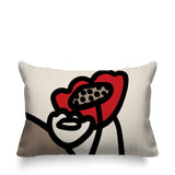 Fummy Floral Reversible Indoor/Outdoor Rectangular Pillow