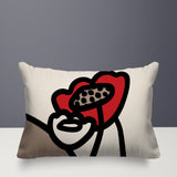Fummy Floral Reversible Indoor/Outdoor Rectangular Pillow