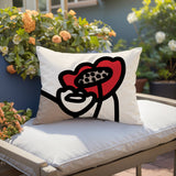 Fummy Floral Reversible Indoor/Outdoor Rectangular Pillow
