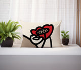 Fummy Floral Reversible Indoor/Outdoor Rectangular Pillow