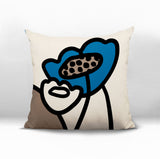 Fummy Abstract Square Indoor/Outdoor Throw Pillow