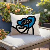 Fummy Floral Reversible Indoor/Outdoor Rectangular Pillow