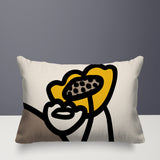 Fummy Floral Reversible Indoor/Outdoor Rectangular Pillow