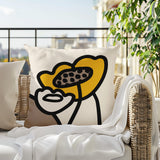 Fummy Abstract Square Indoor/Outdoor Throw Pillow