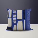 Fynn Abstract Reversible Indoor/Outdoor Square Pillow