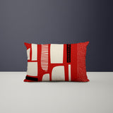 Fynn Abstract Reversible Indoor/Outdoor Rectangular Pillow