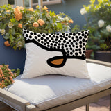 Gabi Abstract Reversible Indoor/Outdoor Rectangular Pillow
