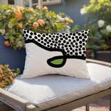 Gabi Abstract Reversible Indoor/Outdoor Rectangular Pillow
