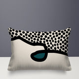 Gabi Abstract Reversible Indoor/Outdoor Rectangular Pillow