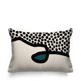 Gabi Abstract Reversible Indoor/Outdoor Rectangular Pillow