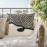 Gabi Abstract Reversible Indoor/Outdoor Square Pillow
