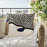 Gabi Abstract Reversible Indoor/Outdoor Square Pillow