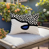 Gabi Abstract Reversible Indoor/Outdoor Rectangular Pillow