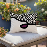 Gabi Abstract Reversible Indoor/Outdoor Rectangular Pillow