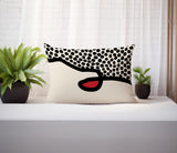 Gabi Abstract Reversible Indoor/Outdoor Rectangular Pillow