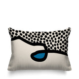 Gabi Abstract Reversible Indoor/Outdoor Rectangular Pillow