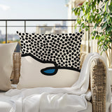 Gabi Abstract Reversible Indoor/Outdoor Square Pillow