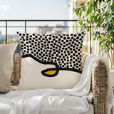 Gabi Abstract Reversible Indoor/Outdoor Square Pillow