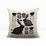 Gario Rabbit Reversible Indoor/Outdoor Square Pillow