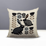 Gario Rabbit Reversible Indoor/Outdoor Square Pillow
