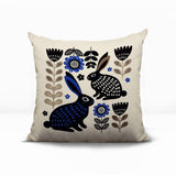 Gario Rabbit Reversible Indoor/Outdoor Square Pillow