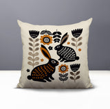 Gario Rabbit Reversible Indoor/Outdoor Square Pillow