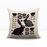 Gario Rabbit Reversible Indoor/Outdoor Square Pillow