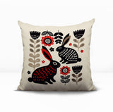 Gario Rabbit Reversible Indoor/Outdoor Square Pillow