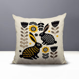Gario Rabbit Reversible Indoor/Outdoor Square Pillow
