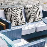 Garto Abstract Reversible Indoor/Outdoor Square Pillow