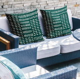 Garto Abstract Reversible Indoor/Outdoor Square Pillow