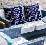Garto Abstract Reversible Indoor/Outdoor Square Pillow