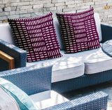 Garto Abstract Reversible Indoor/Outdoor Square Pillow