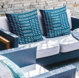 Garto Abstract Reversible Indoor/Outdoor Square Pillow