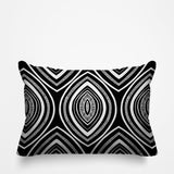 Gateson Abstract Outdoor Reversible Throw Rectangular Pillow