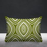 Gateson Abstract Outdoor Reversible Throw Rectangular Pillow